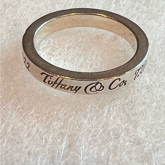 Tiffany & Co. 727 Fifth Ave NY Silver 925 Ring, Size 5 - Picture 7 of 8